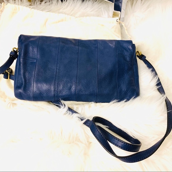 J.Crew deep royal blue leather clutch/crossbody - Picture 4 of 13